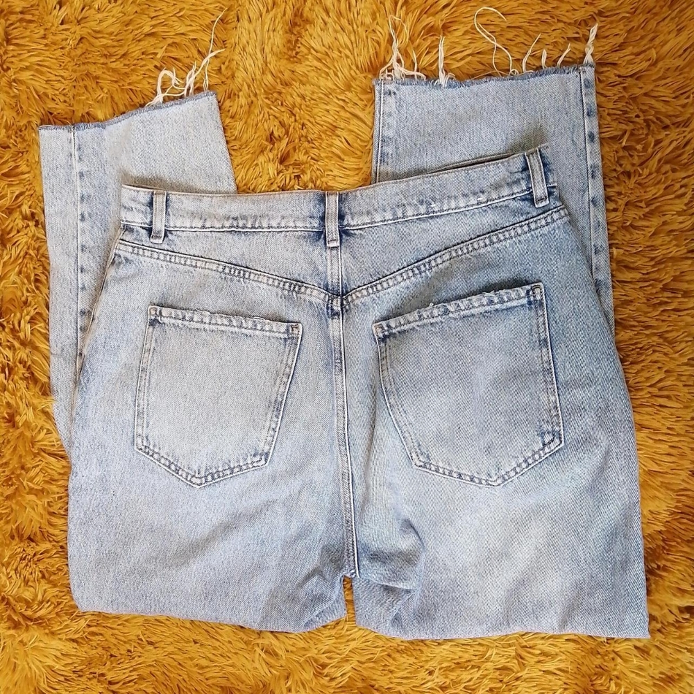 SOLD Garage Distressed Knee Straight Leg Jeans - Picture 2 of 8